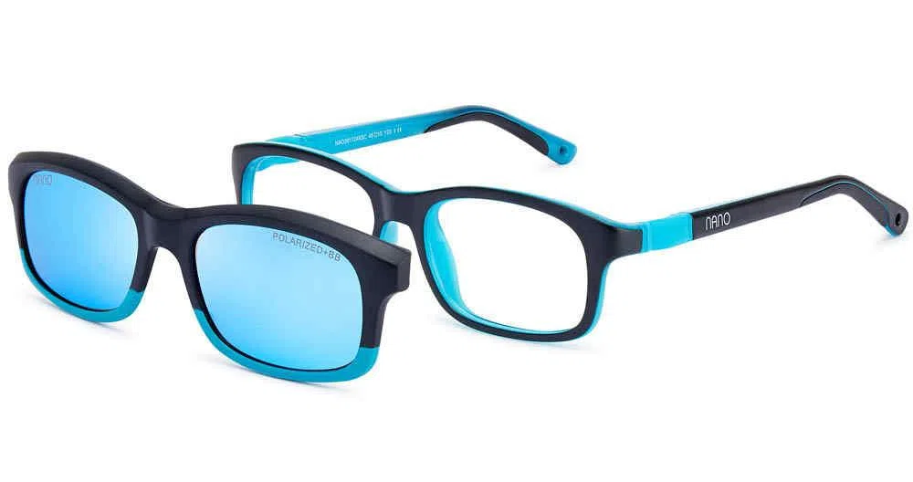 Nanovista ARCADE SC 3.0 Eyeglasses - CLIP ARCADE SC 3.0 MT BLACK TURQUOISE W/CLIP - view 6